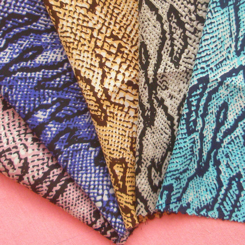 Tissu en mousseline de soie 5 Yards | Voile africain de , motif Python serpent Sexy, tissu pour robe,
