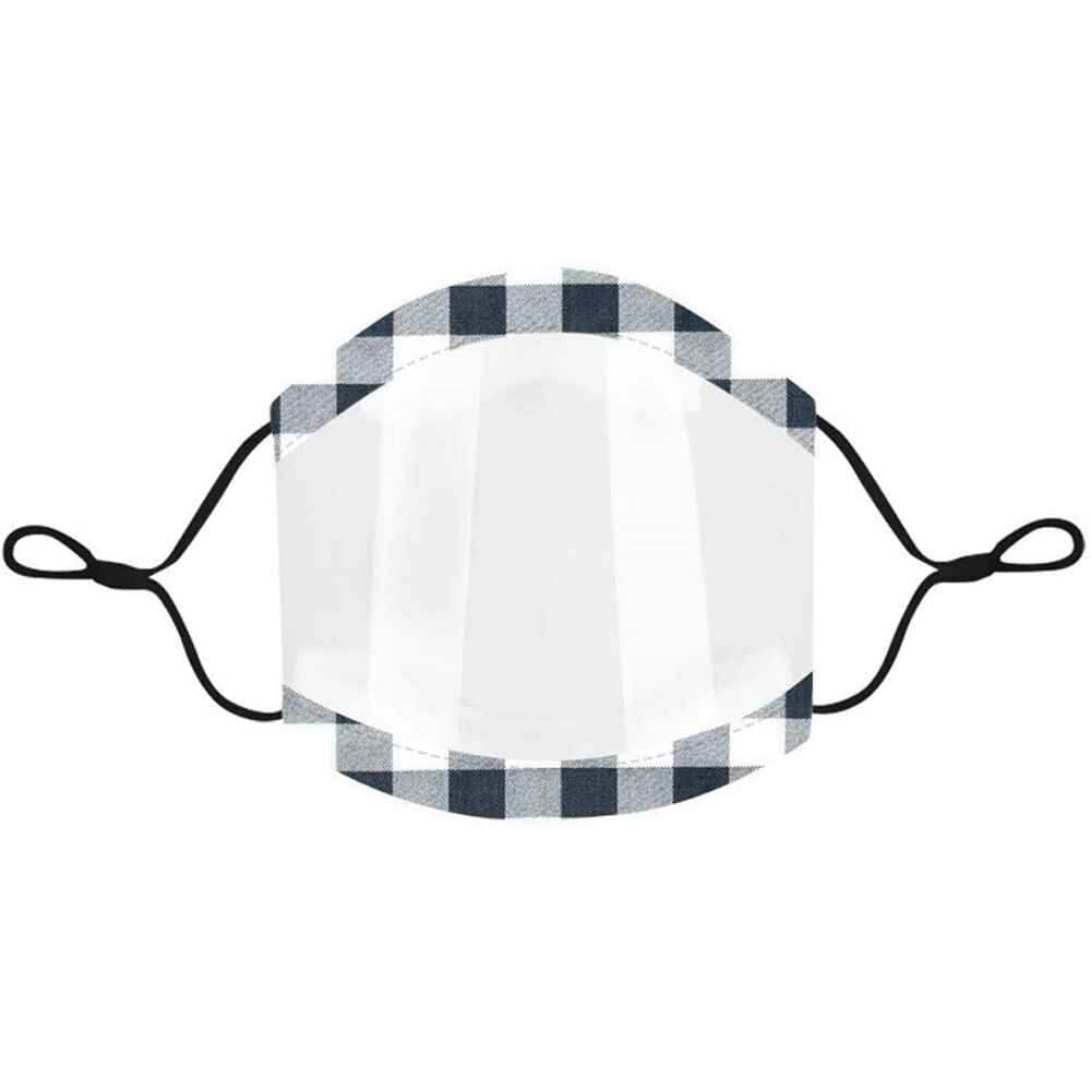 Transparent Gesicht Maske Mit Schwamm Rand Klar Fenster Sichtbar Ausdruck Gesicht Abdeckung Waschbar Maske Für Gehörlose Und Schwer Von hören: 1PC Stripe