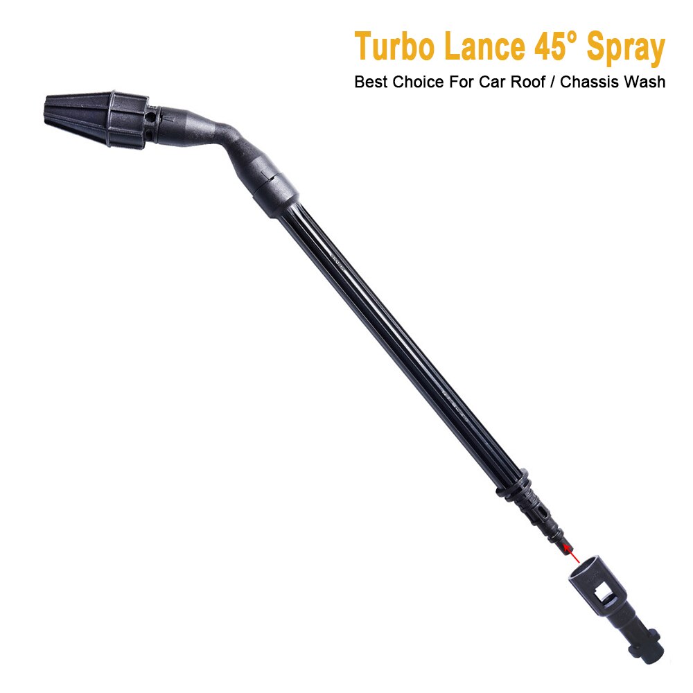 Bilvask keramisk roterende dyse lanse til parkside karcher bilpleje turbo dyse lanse højtryksrenser pistol: 45 turbolance adapter