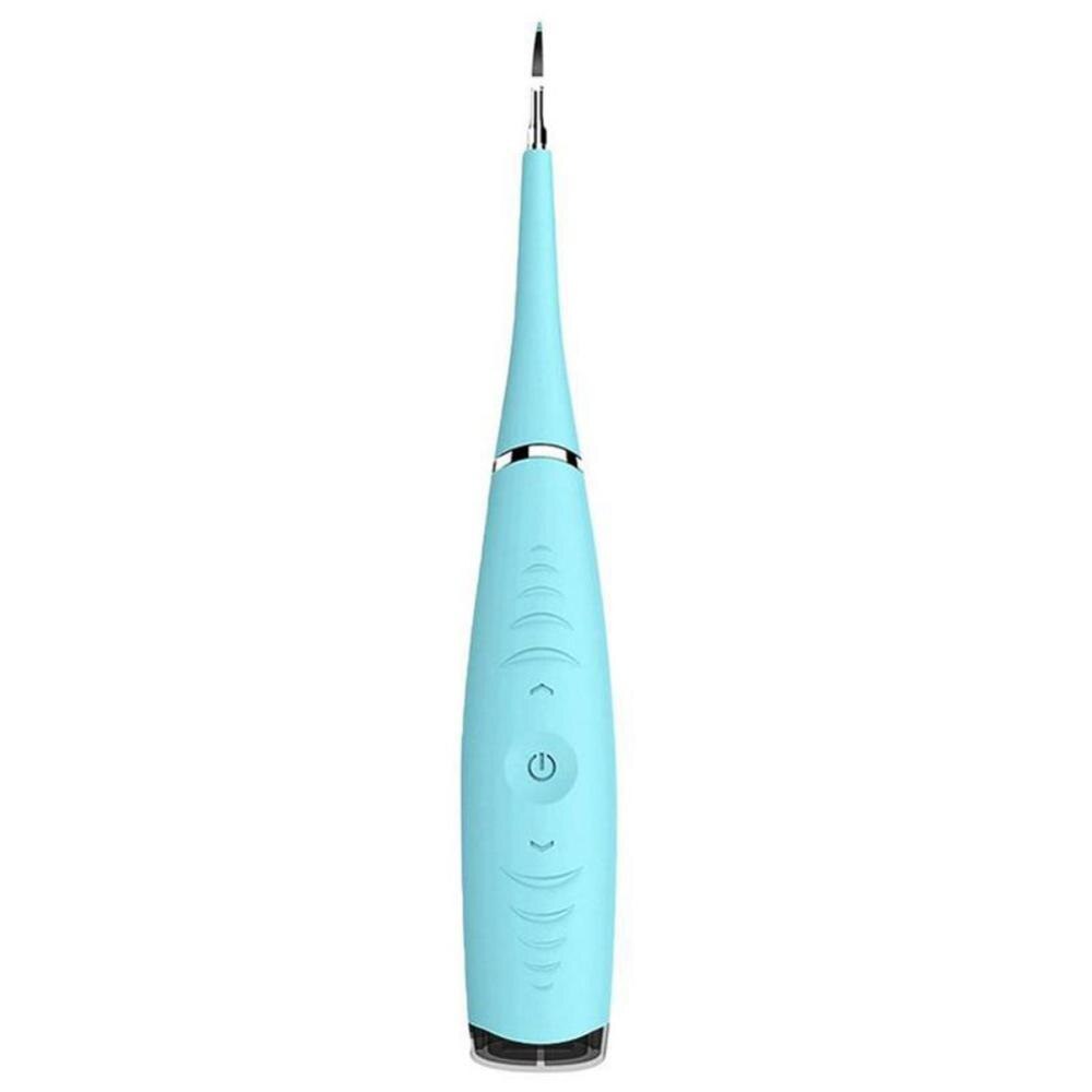 Portable Electric Ultrasonic Dental Scaler Tooth Calculus Tool Sonic Remover Stains Tartar Plaque Whitening Oral Cleaner Machine: Blue