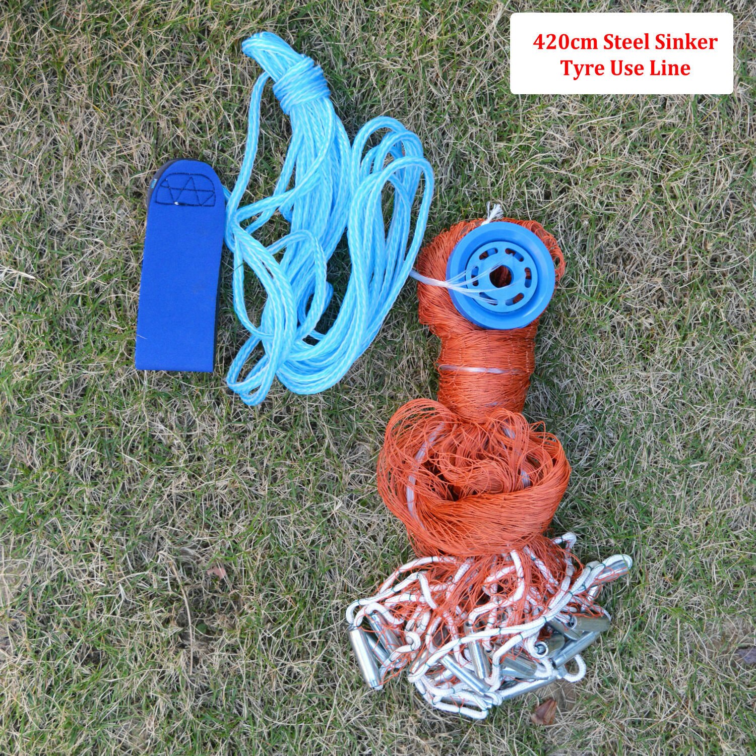 XC LOHAS rete da pesca a maglie piccole rete USA lancio con zavorra e senza zavorra trappola da pesca rete da pesca per tiro a mano tutto&#39;aperto: genere A 420cm