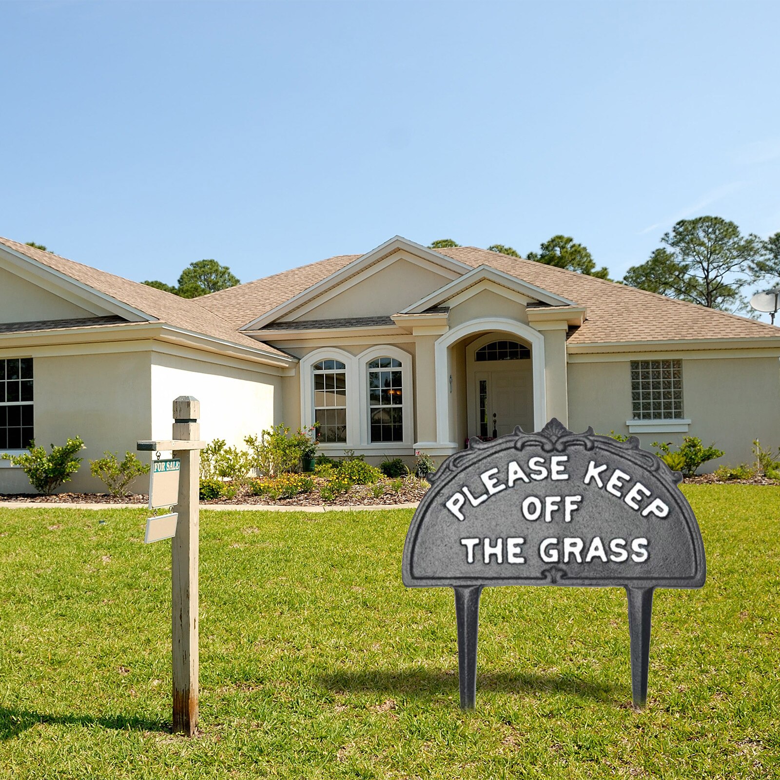 Garden Warning Sign 1PC Heavy Duty Yard Sign Gardening Supplies Plant Marker Home Garden Easy Mounting Farm Warning Sign