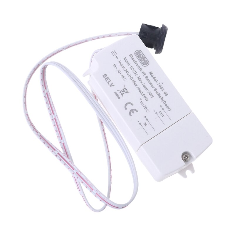 Dc 12v ir sensorbryter 40w infrarød lysbryter til ledet stripe bevegelse håndbølge  x4yd