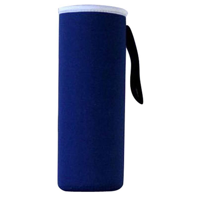 550ml urheilullinen vesipullon kansi neopreeni eriste hihalaukku laukku pussi kannettava tyhjiökuppisetti urheilu retkeilytarvikkeet: Sininen 280ml