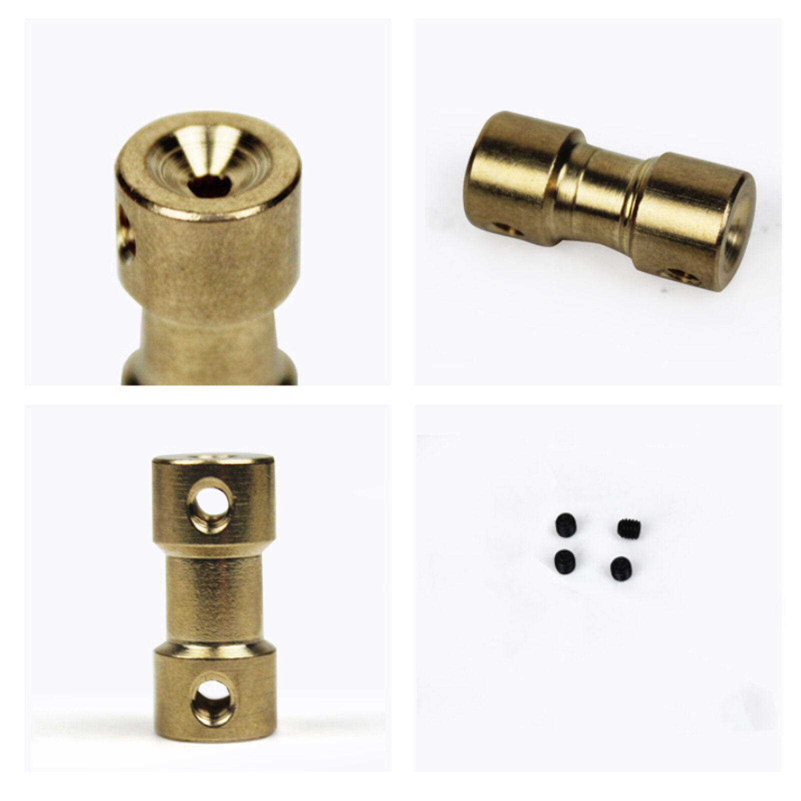 4-6mm Brass Motor Copper Shaft Coupling Coupler Connector Sleeve Adapter