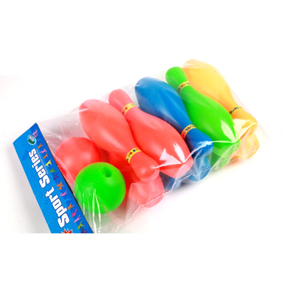 Plastic Bowling Set 11Cm Hoge Mini Interactie Leisure Educatief Speelgoed Met Bal En Pins Voor Kids Funny Speelgoed Sport