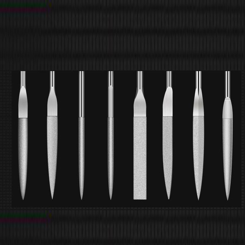 10 Pcs Metal Hand File Set Kit Including Flat, Woodworking Steel Rasp File Round, Triangle, Half Round File and Needle Files