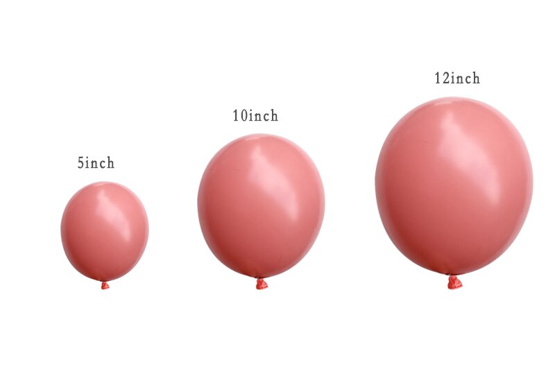 10pcs Retro Dusty Pink Balloons 5/10/12 Inch Matte Balloon Blush Latex Balloons Wedding Baby Shower Birthday Party Decoration: 10inch