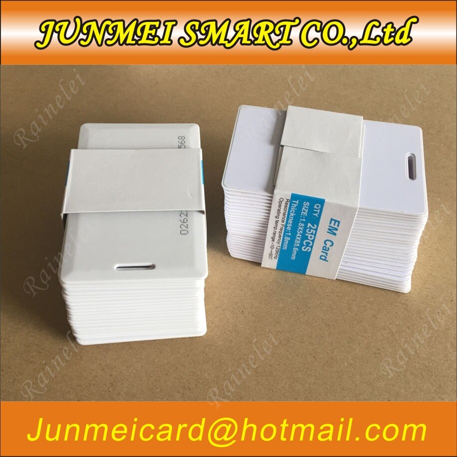 50pcs Long Range Proximity Card 125KHz RFID/EM 1.8mm Thickness Card with EM4200 chip Clamshell Card for access control system