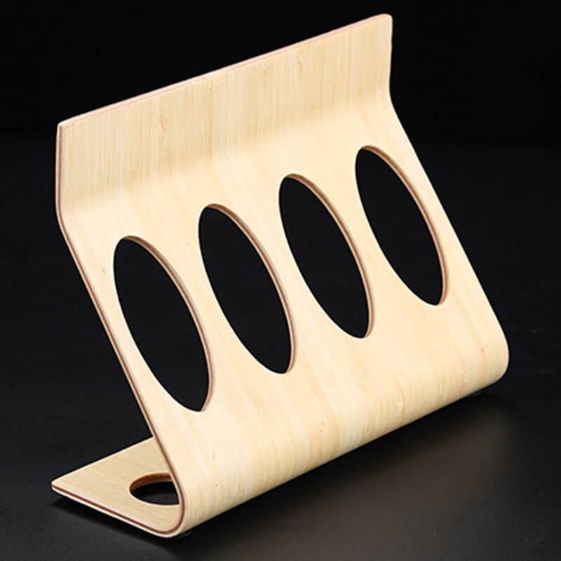 Présentoir en bois pour café, grains, thé, support, Tube à essai en verre, rangement scellé, ornements décoratifs, boîte de céréales pour Barista