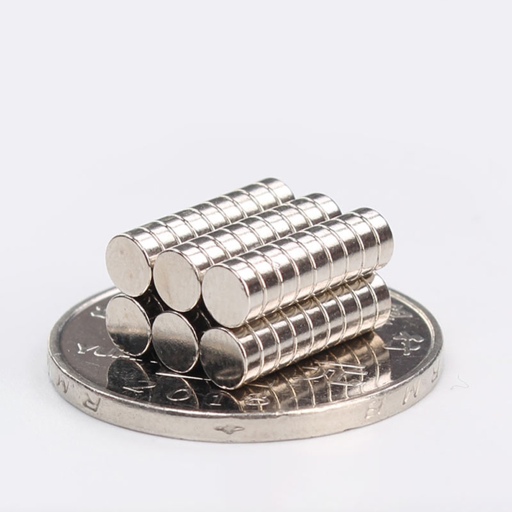 10pcs 4mm Diameter Round Neodymium Magnets 1/1.5/2/3/4/5/6mm Thick Rare Earth Strong Crafts Permanent Magnet N35