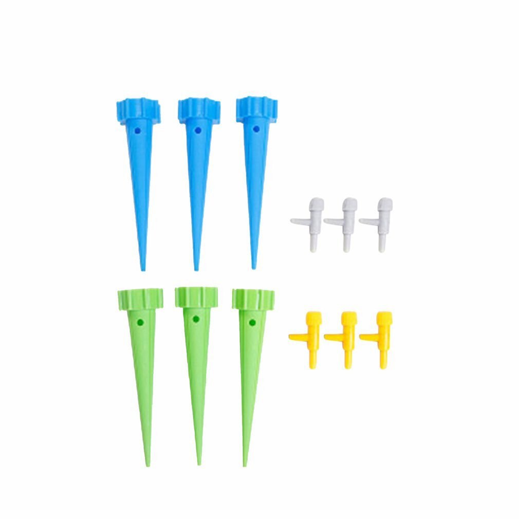 Dispositif d&#39;arrosage automatique, artefact d&#39;arrosage paresseux avec interrupteur, vanne de commande, perméateur, irrigation goutte à goutte: multicolor 6pcs