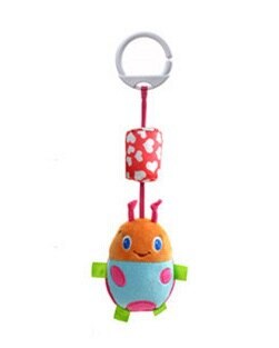 Sozzy Top Kinder Spielzeug, kinder weihnachten weiche Tiere bett auto Hängen Ring Glocke Rassel 20% Off: C beetle