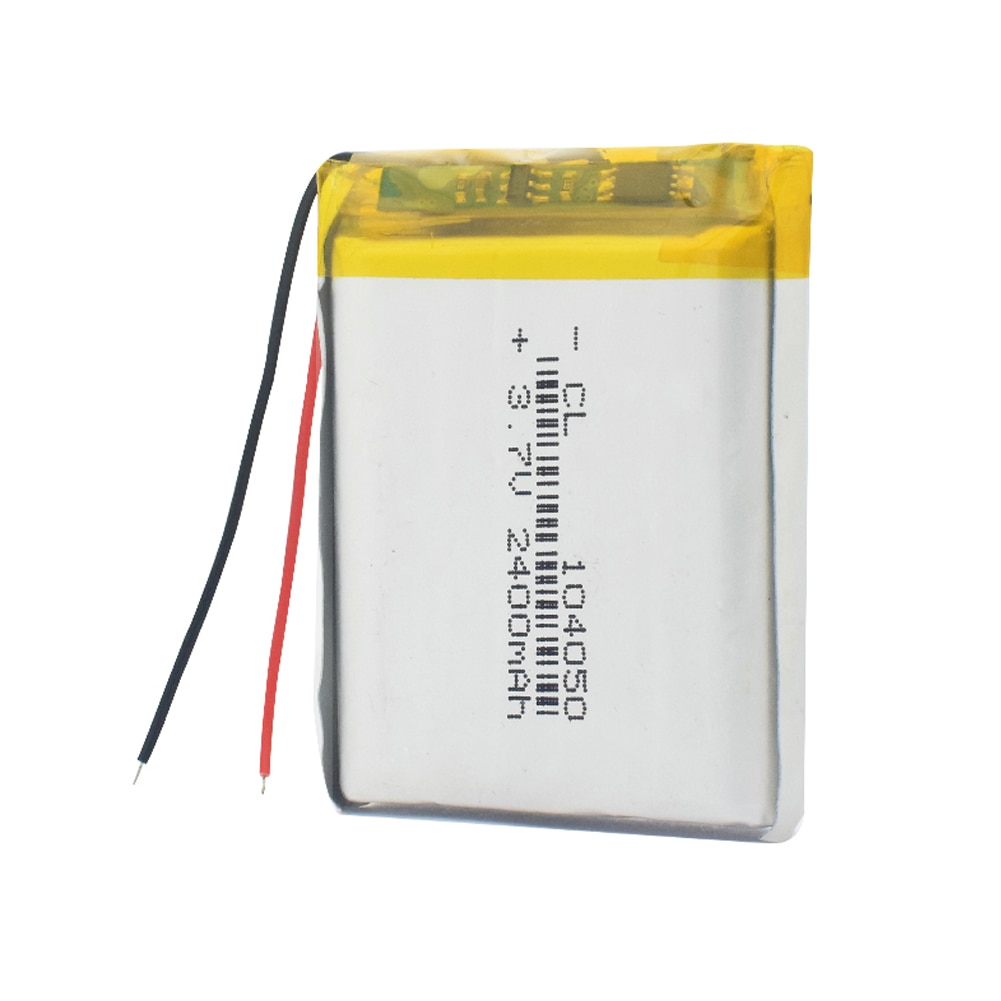 4Pcs Rechargeable 3.7V 2400mAh Li-Po Battery 104050 Lithium Polymer Battery Li-Po li ion Lipo cells For GPS MP3 MP4 PDA Camera