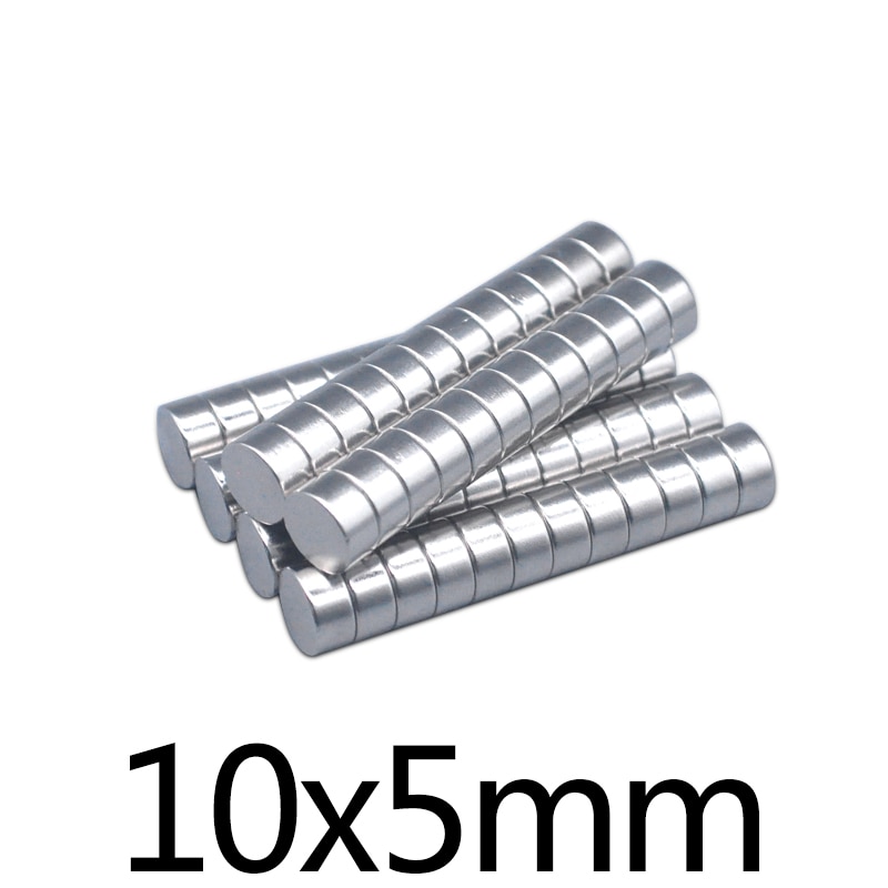 20/50/100 Stuks 10X5 Mm Krachtige Neodymium Schijf Magneten 10Mm X 5 Mm Zoeken diameter Magneet 10X5 Mm Ronde Magneten 10*5Mm