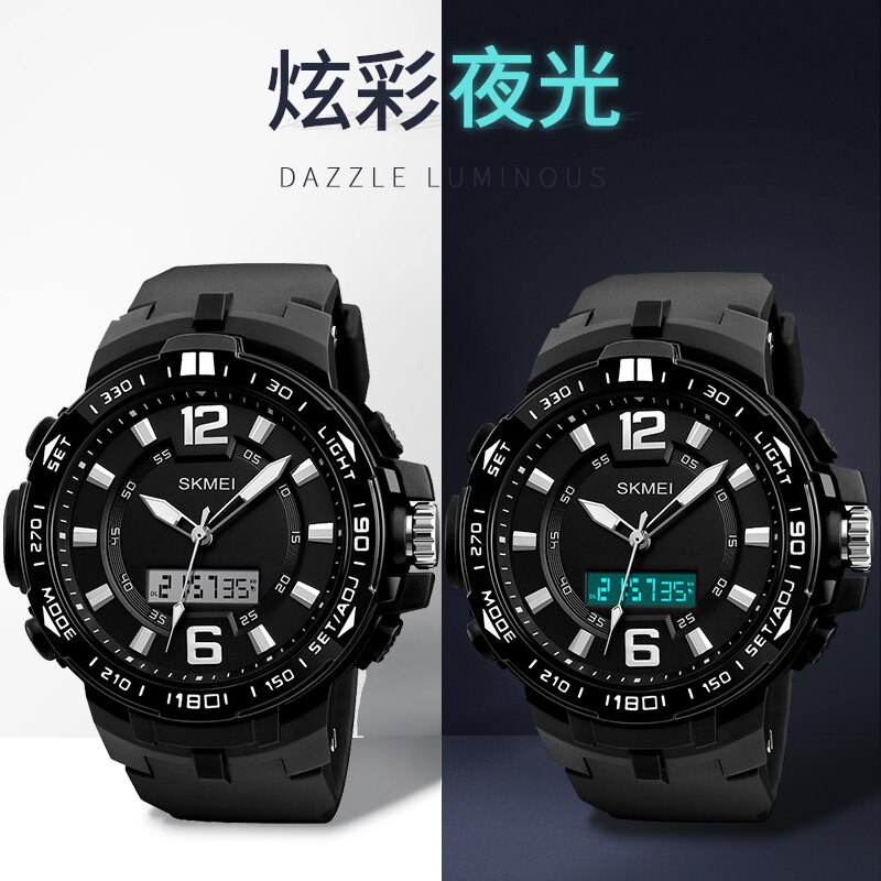 Men's night light waterproof sports electronic meter student timers