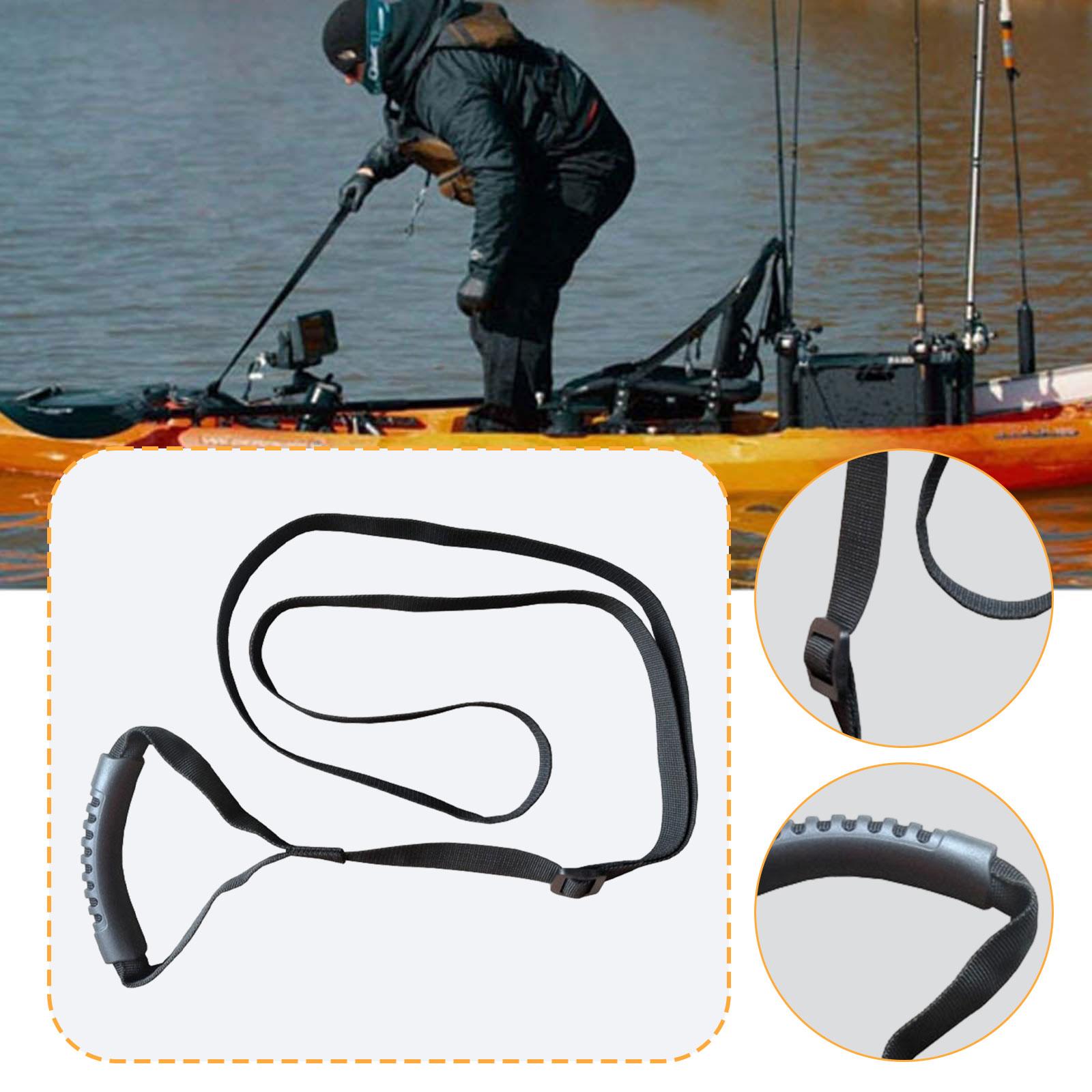 Kajak Stand-up Assist Strap Verstelbaar 35-59 inch Comfortabel Draagbaar voor Kajak, Kajak Slepen Koord, Kajak Kano Slepen Band