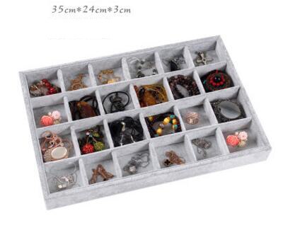 Jewelry Box Plate Jewelry Display Earring Holder Ring Watch Necklace Display Tray Stand Organizer Box Case Display Storage: 2
