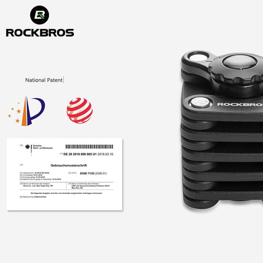 ROCKBROS Password Bike Locks Bicycle Lock Mini High Security Drill Resistant Lock Anti Theft Cylinder MTB Bicycle Accessories