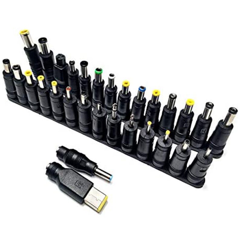 31Pcs Universal Laptop DC Netzteil Adapter Stecker Stecker AC DC Jack Ladegerät Anschlüsse Laptop Power Adapter