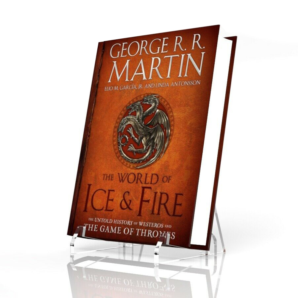 Newest Acrylic Book Display Stand Retail Book Holder Cookbook Holder #SO