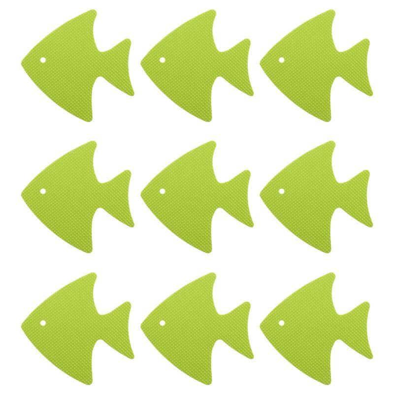 10/12/20Pcs Badkamer Anti Slip Sticker Bad Sticker Badkamer Antislip Sticker Voor Thuis Badkamer: Light Green 8X8CM