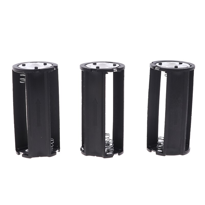 3x Aa Naar D Formaat Batterij Adapter Converter Holder Case Box 1/3Pcs