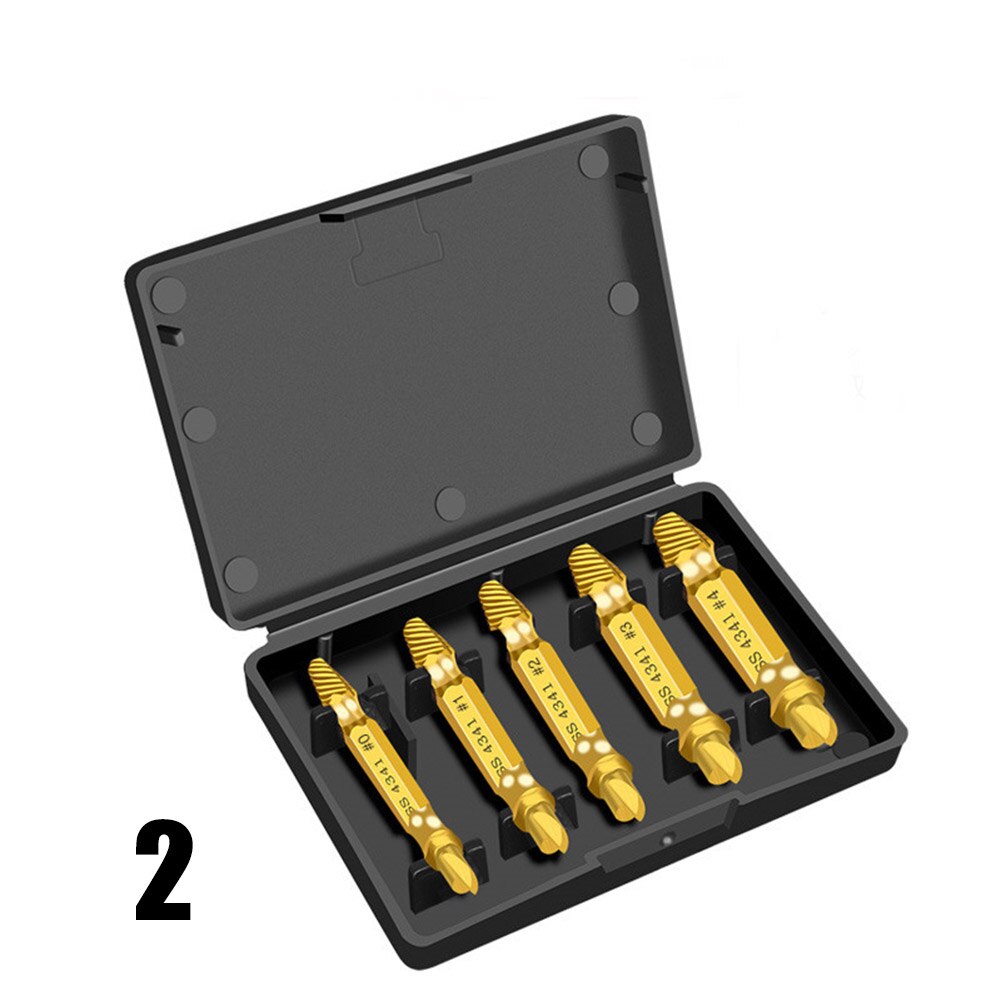 Speed Screws Out Extractor Drill Bits Tool Set Broken Damaged Bolts Remover for Woodworking