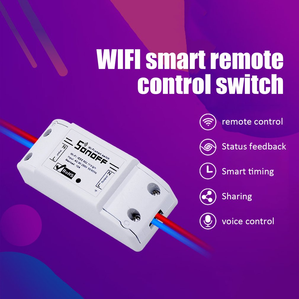 For Sonoff basic WIFI Smart Home Automation Relay Module Controller Temperature And Humidity Controller