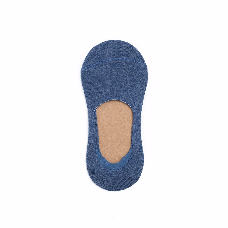 5Pair Women's Cotton Invisible No Show Socks Non-slip Silicone Sock Solid Color Felmen Sock Slippers Short Socks: 3