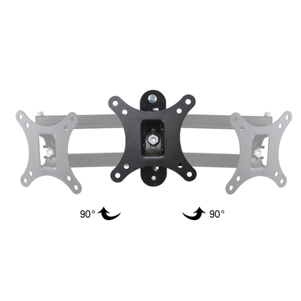 Universal Adjustable TV Wall Mount Bracket Support 180 Degrees Rotation for 10 - 27 Inch LCD LED Flat Panel TV