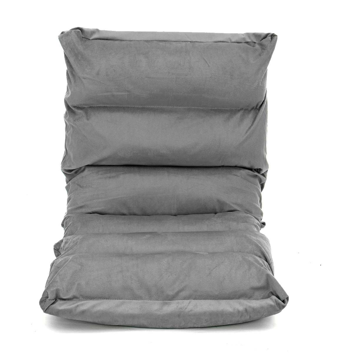 Chaise de sol japonaise pliable et réglable, canapé paresseux de jeu, chaise longue rembourrée, inclinable et souple avec Support de dossier: Dark Gray