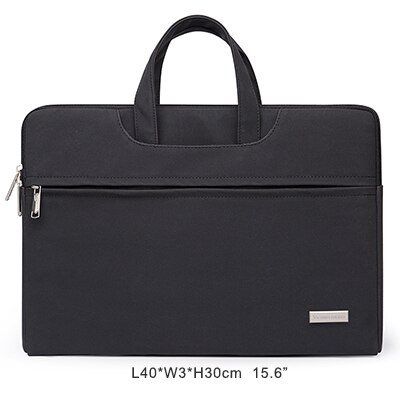 Victoriatourist Laptop Tas 14 "15.6" Mannen Vrouwen Business Handtas Stijlvolle Aktetas Multi-layer Ruimte Messenger Bag: V7019-Black (M)