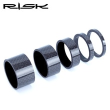 Risico 5 stks/partij Carbon Fiets Voorvork Stem Headset Wasmachine MTB Road 28.6mm Fiets Pakking 3/5 /10/15/20mm