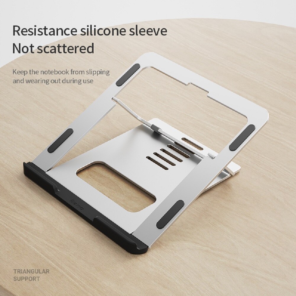 LLANO Adjustable Laptop Stand Foldable Non-Slip Desktop Notebook Laptop Holder 10-15.6 Inch For Macbook/Pro Air/iPad/Pro/DELL/HP