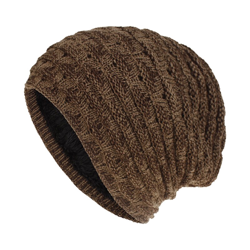 Gorro de malha chapéu redondo dobras ao ar livre tampas para o inverno feminino chapéu de malha gorro quente chapéus boné de lã hip hop capa de cabeça macia: coffee