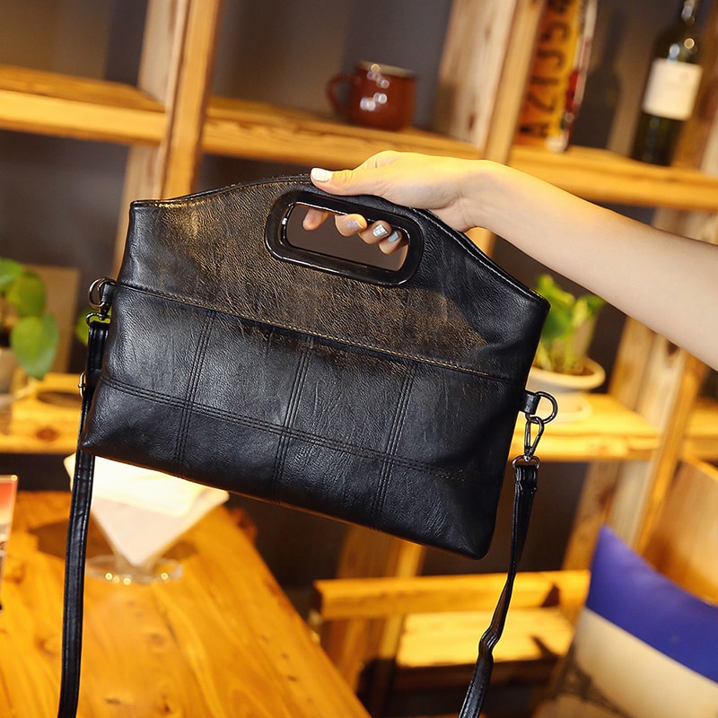 Woman Day Clutches Clutch Handbags Shoulder Bag Messenger Simple Dinner Package Female Small Square Folding