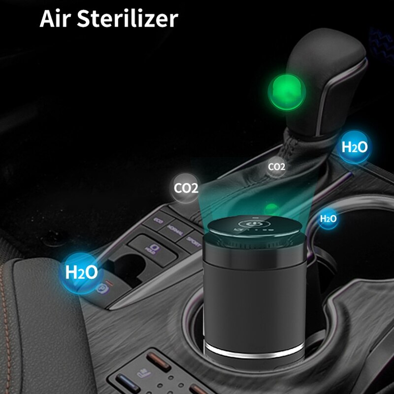 Air Purifier With High Efficiency Filter Wind Speed Adjustable Automatic Mode Used In Bedroom Living Room Car
