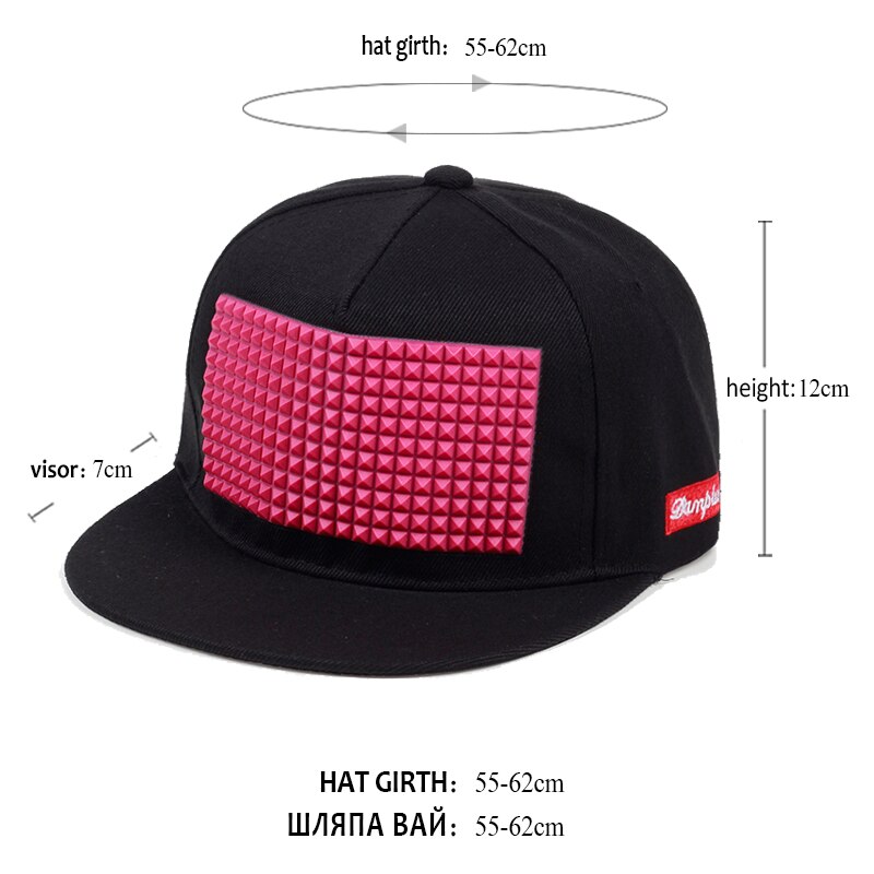 5 kleuren Plastic driehoek baseball cap hoed hip hop cap platte rand hoed snapback cap hoeden voor mannen en vrouwen