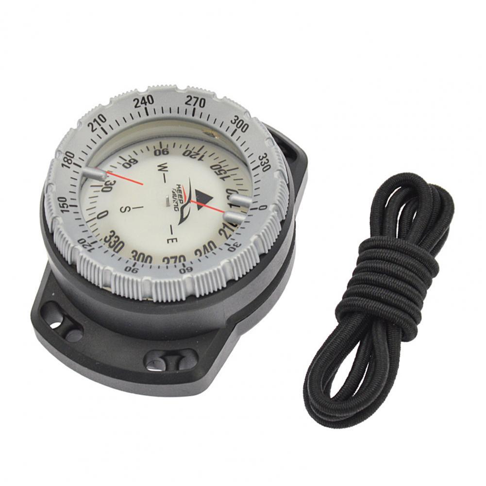 CP-992 Portable Diving Navigation Compass Triangle Pointer Convenient Reading Compact Reliable Waterproof Compass for Deepwater: Grey