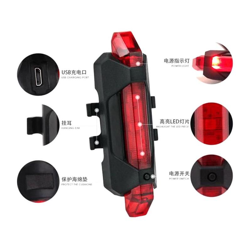 Balance Bike Waarschuwingslampje Kleurrijke Light Night Riding Kleurrijke Licht Usb Opladen Staart Licht Voor Xiaomi Mijia M365