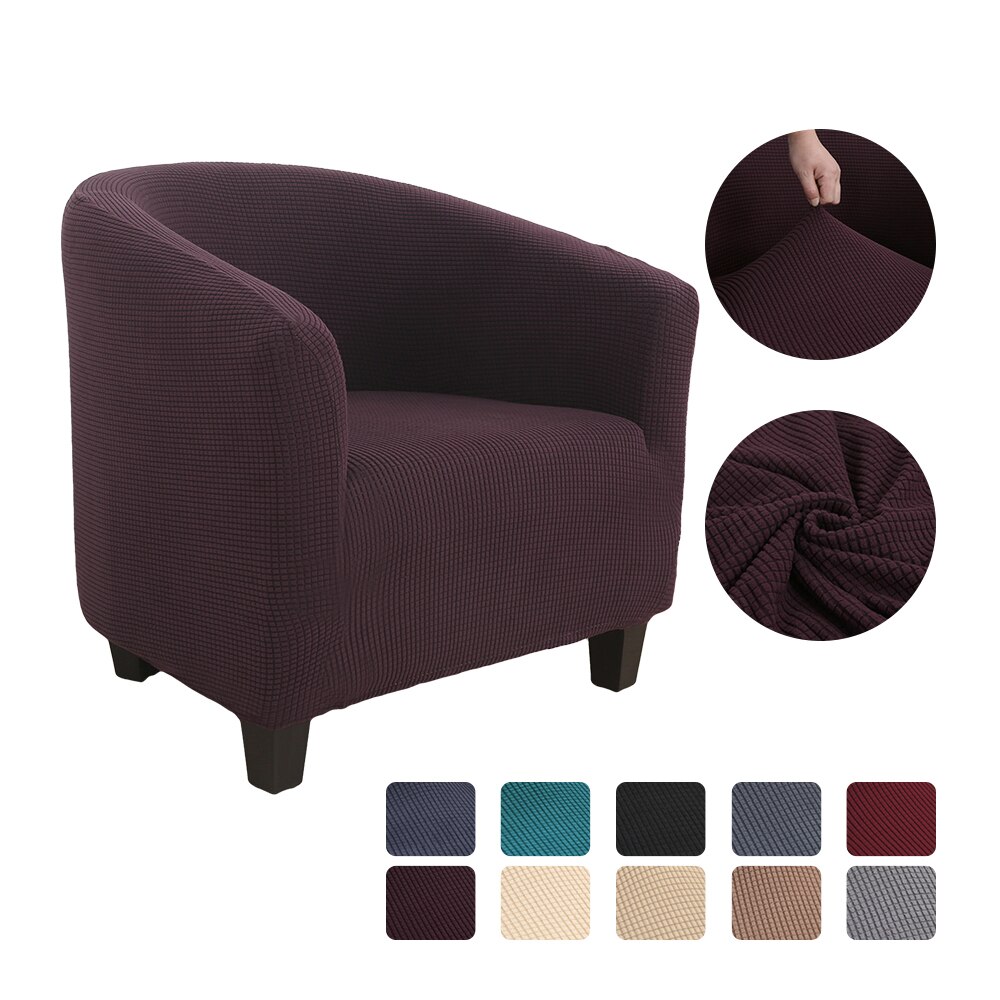 Strikker jacquard sofa lænestol sædebetræk elastisk kaffebalje sofa lænestol sædebetræk beskytter betræk hjemmestol indretning: G271679