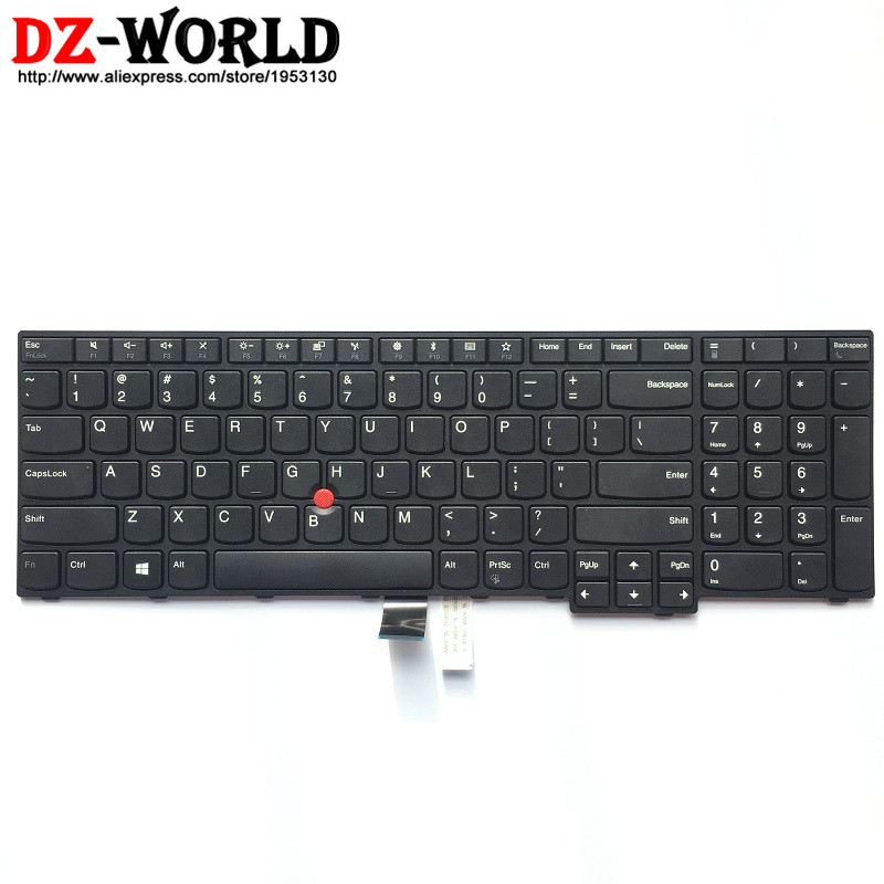 Teclado Inglés Americano Original para Lenovo Thinkpad E570 E570C E575 Teclado 01AX200 01AX120 01AX160 SN20K93368