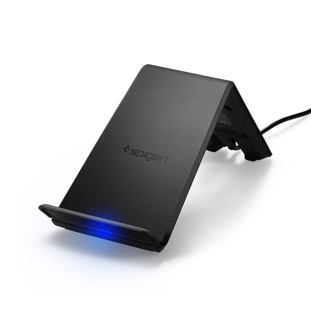 Spigen Essentielle F303W Chargeur Rapide Sans Fil Certifié Qi 10W Chargeur pour iPhone 11 Pro Max/Xs MAX/XR/X/8 Plus et Appareils Qi: Default Title