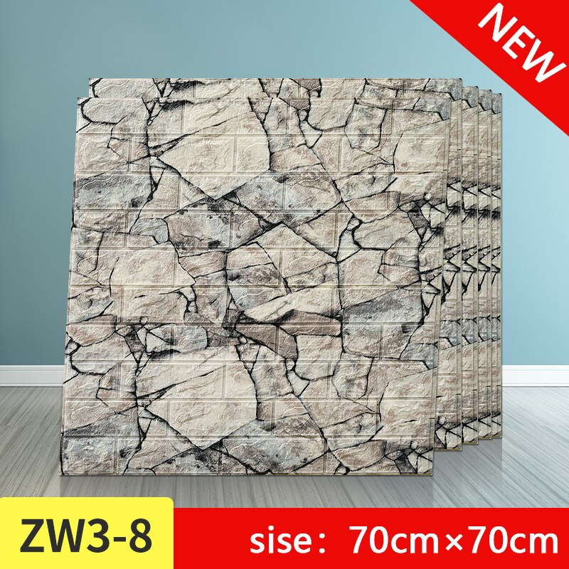 3d murstein pe skum vegg klistremerker paneler rom dekal retro stein dekorasjon preget stue barn safty soverom hjemme dekor: En