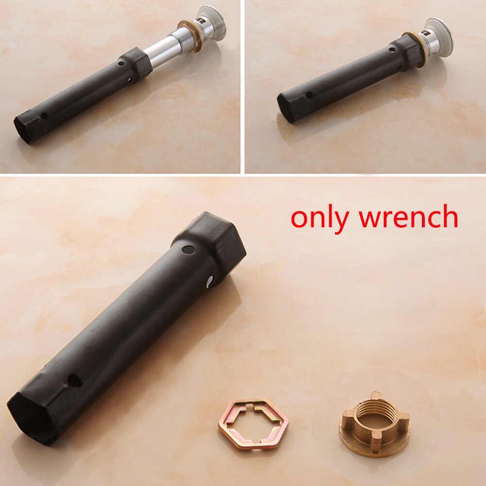 2 In 1 Teardown Spanner Tap Tube Repair Tool Durable Quick Install Multifunction Faucet Kitchen Socket Wrench High Carbon Steel