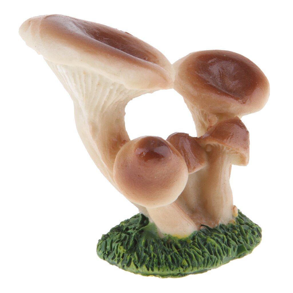 Miniatuur Paddestoel Tafel Decor - Fairy Tuin Hars Miniatuur Paddestoelen: Brown D