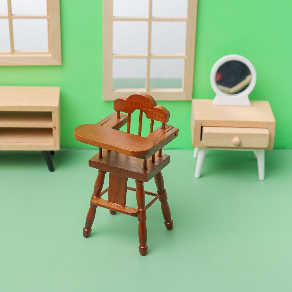 Speelgoedcadeau Restaurant Woonkamer Speelhuis Poppenhuismeubilair Hout Minikruk Miniatuurstoel Bank Poppenhuisaccessoires