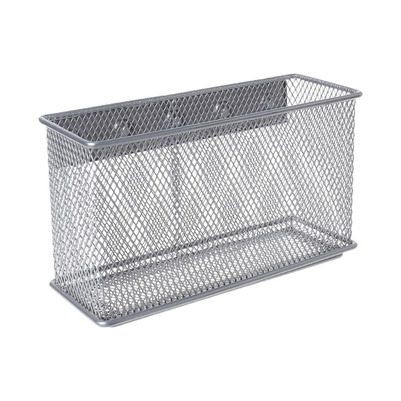 Durable Refrigerator Wire Mesh Magnetic Basket Storage Box Pen Makeup Organizer Wire Mesh Magnetic Basket: XL