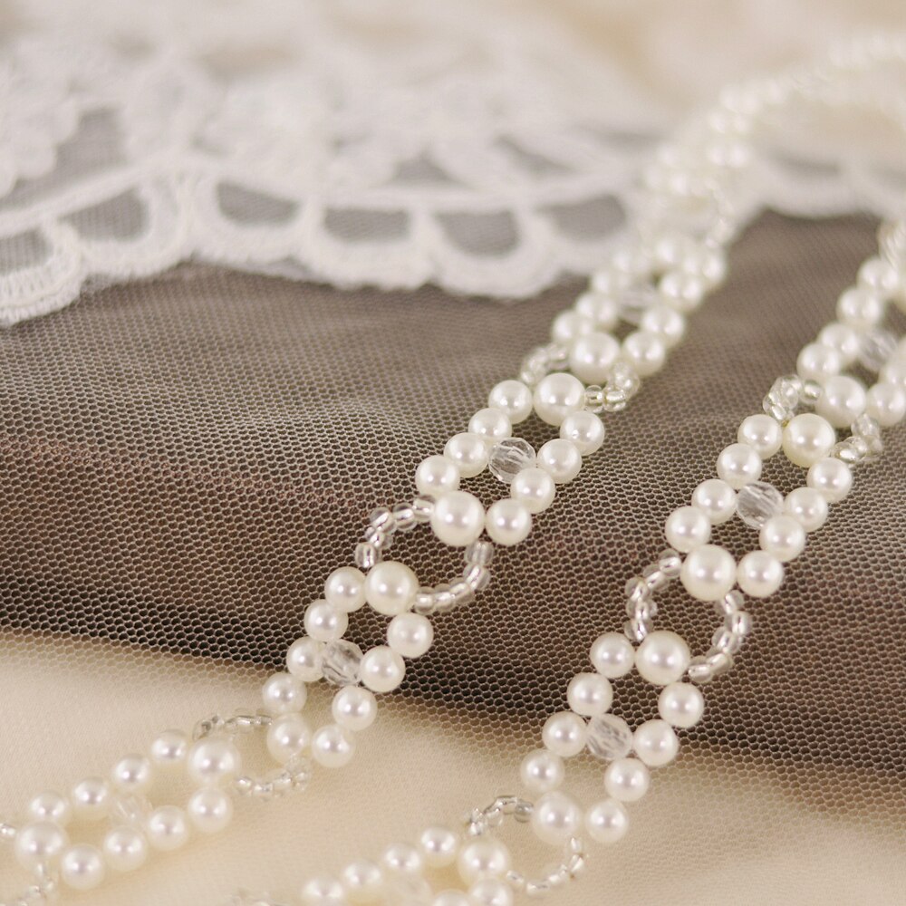 TRXY S246 Wedding Belts Ivory Beading Bridal Belts Pearls Women Belts Fashioon Formal Belts for Girl Party Night Dress